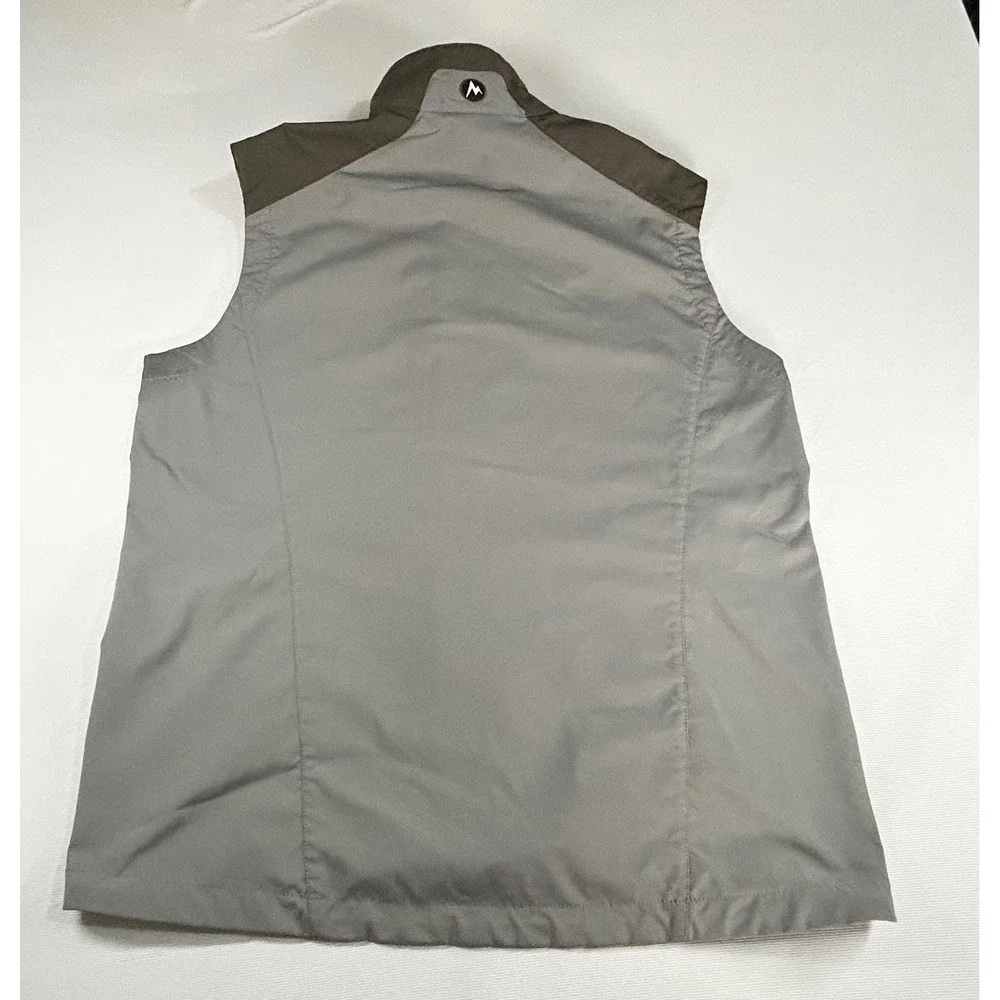 Marmot Mens Softshell Fleece Lined Full Zip Vest Gray Large - See pics for cdtn - Picture 2 of 6
